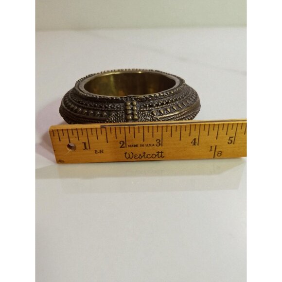 Antique African Omani Bronze Anklet Ashtray Decorative Dish - Picture 9 of 11